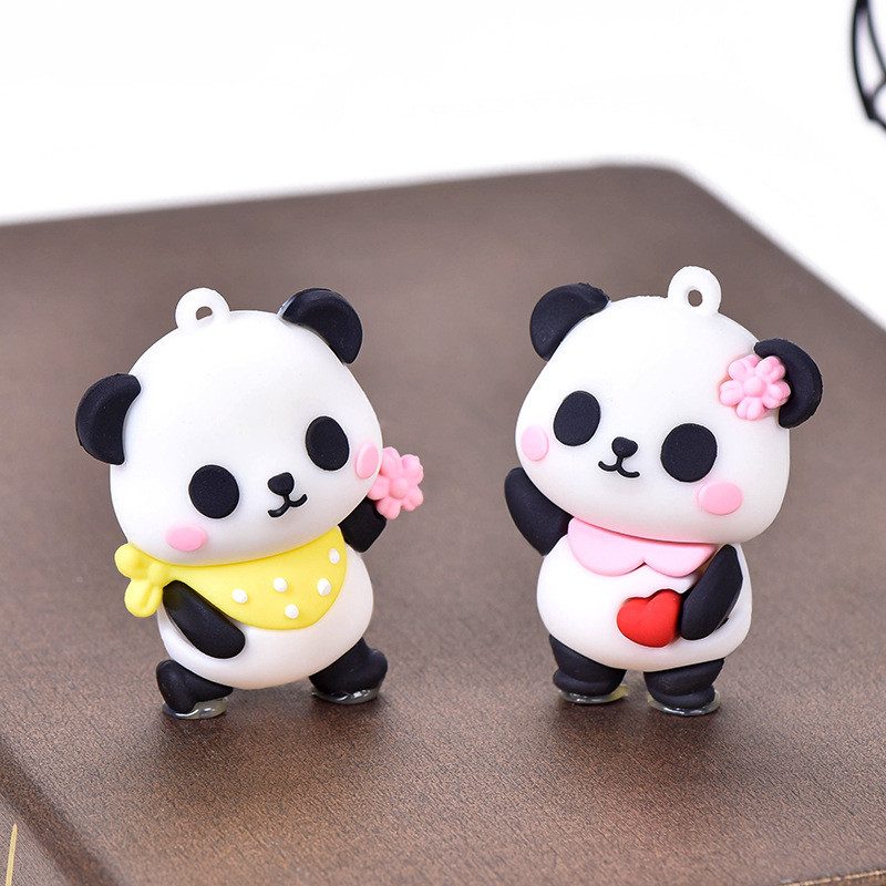 Miniture Fairy Garden Accessories Supplies Panda Figurine Model Toys Pot Bonsai Miniature Garden Terrariums Fairy Garden Animals Kits Items Car Interior Decoration Table Ornaments